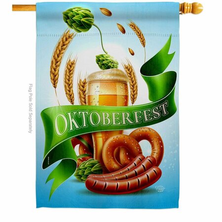 CUADRILATERO It Oktoberfest Beverages Beer 28 x 40 in. Double-Sided Vertical House Flags for  Banner Garden CU4069943